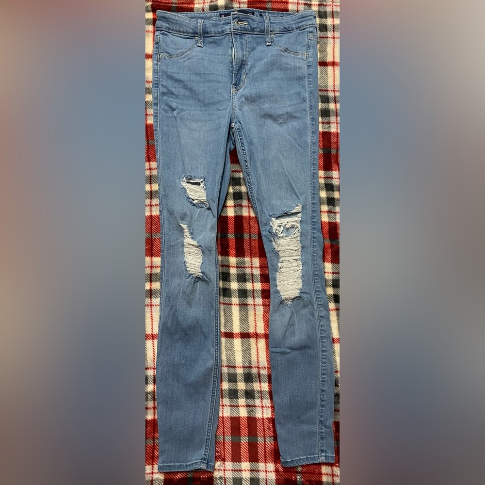 Hollister light wash jegging